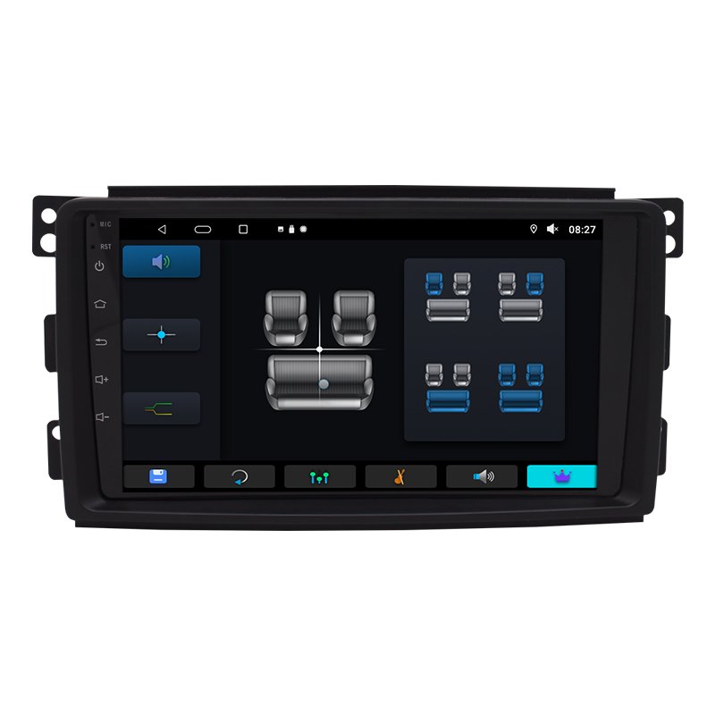 Android For Smart Fortwo W451 2005~2010 Stereo Radio Video Wifi Carplay Map GPS Nav Navi Navigation Multimedia No DVD