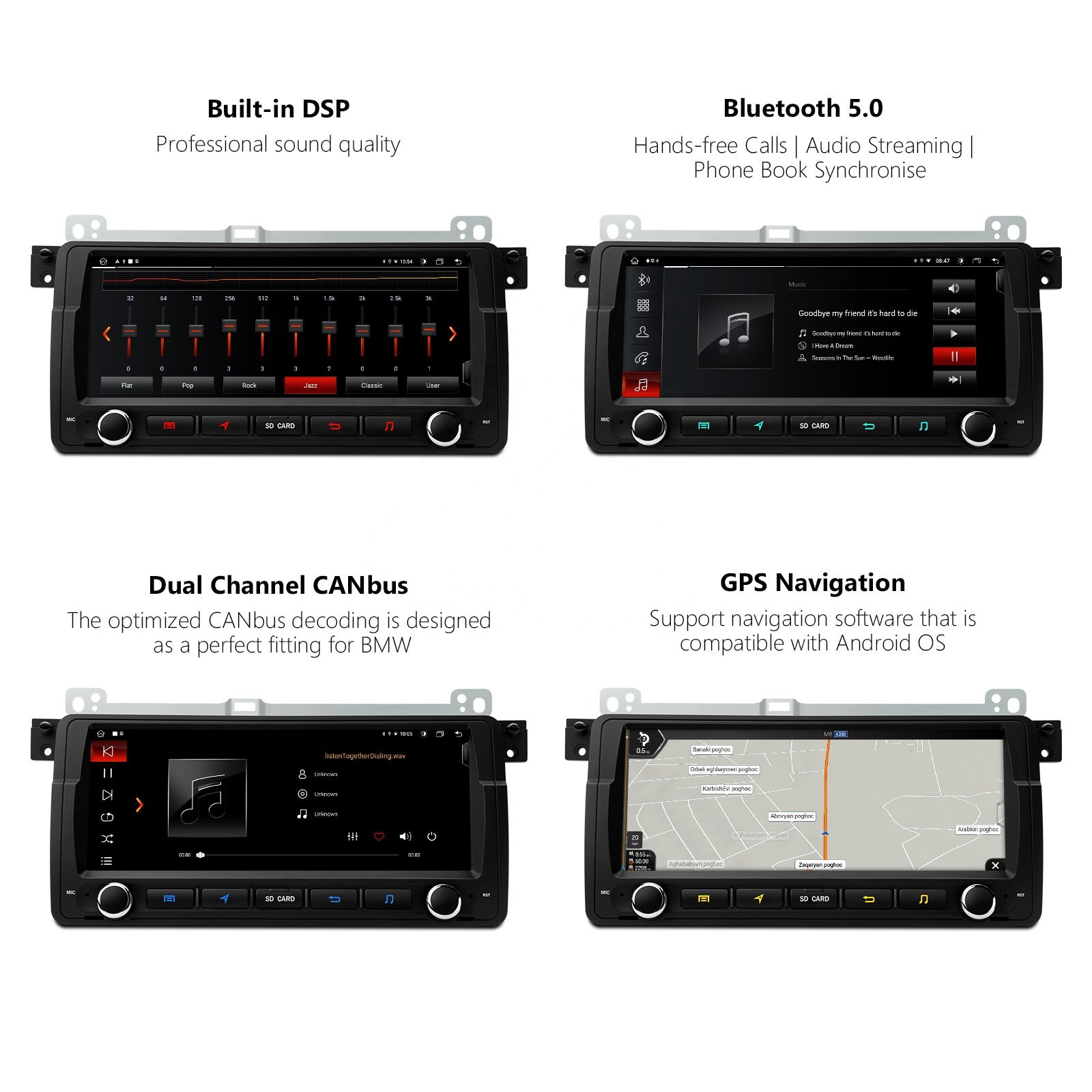 XTRONS 8.8 Inch Android 12 Octa Core Car DVD Player For BMW E46 Rover75 MG ZT With Carplay Android auto DSP 4G Radio Android