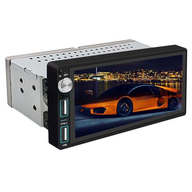 6.86 Inches IPS Screen Touch Screen 2.5D Knob 1din BT Bluetooth Mirror Link Rear View camera DVD Player