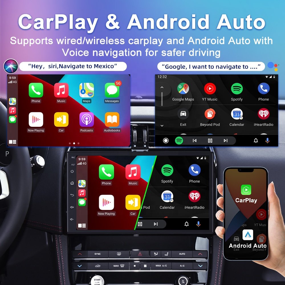 Jmance 7 Inch Android Double DIN BT 5.0 DSP 4G Car Stereo Radio Multimedia Head Unit GPS Navigation With 360 Panoramic Camera