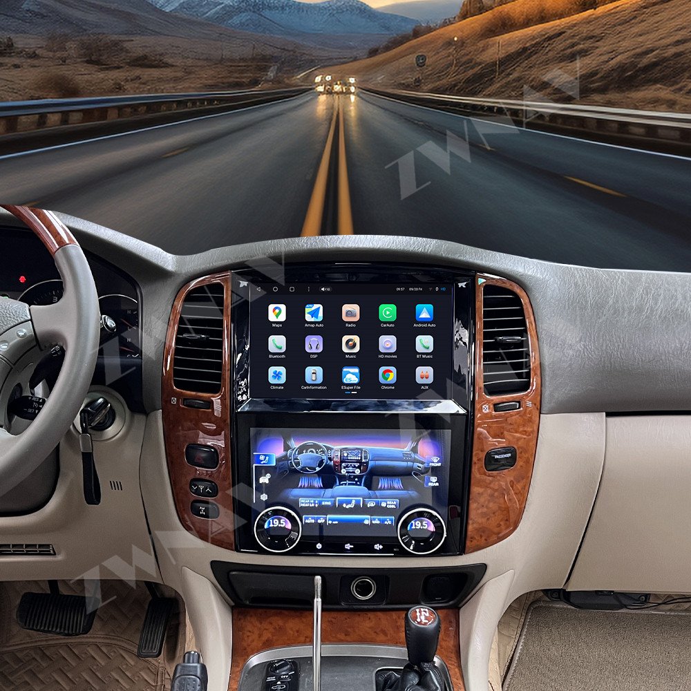 ZWNAV 10" Carplay For Toyota Land Cruiser 2003-2007 Car Radio Car Audio Multimedia Video Player GPS Navigation Android Carplay