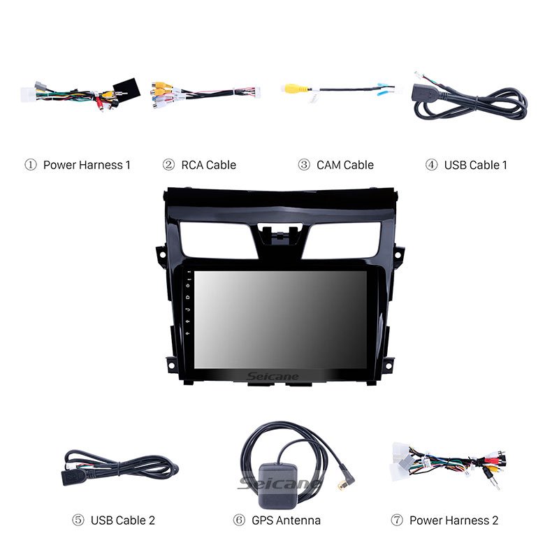 10.1 inch Android 11.0 car radio car stereo for 2013 2014 2015 2016 2017 NISSAN TEANA ALTIMA with 4+64GB WiFi GPS DSP Carplay