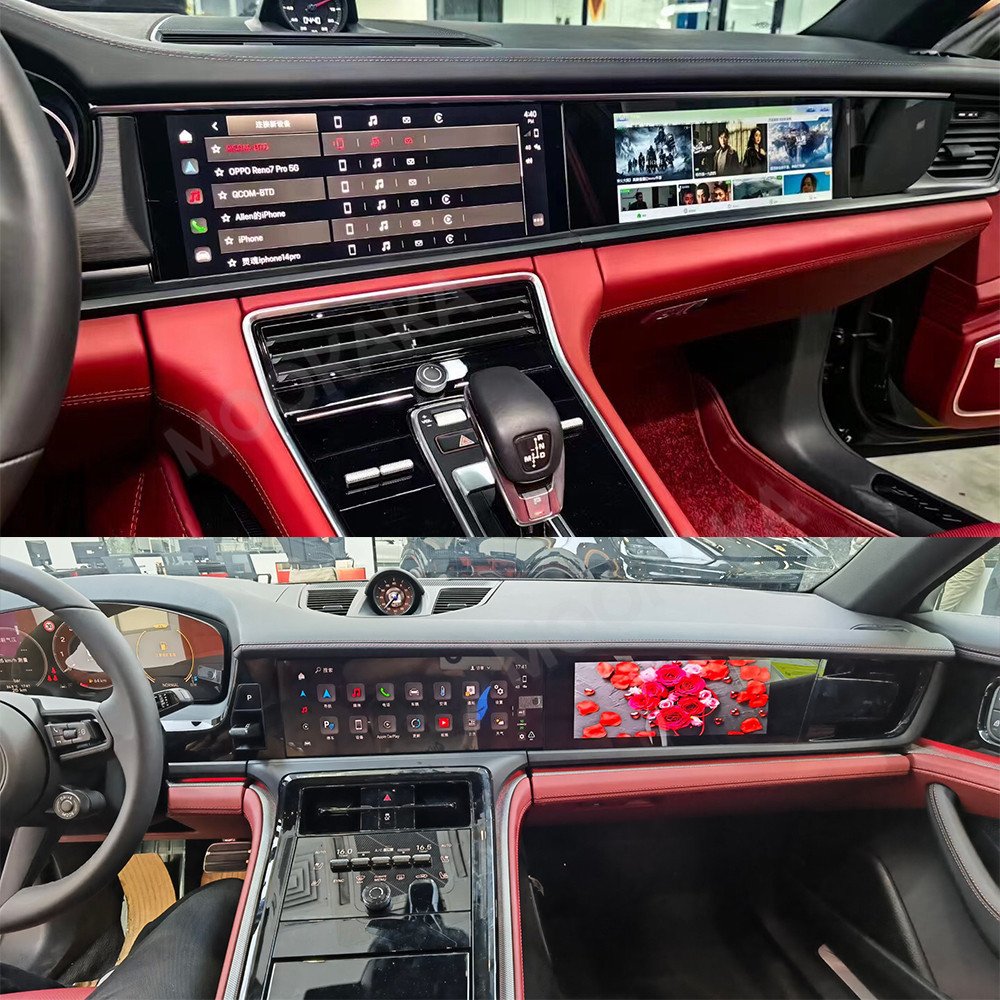 Mookaka Passenger display For Porsche Panamera 971 2017-2024 co-pilot Android Car radio Youtube Multimedia Player GPS Navigation