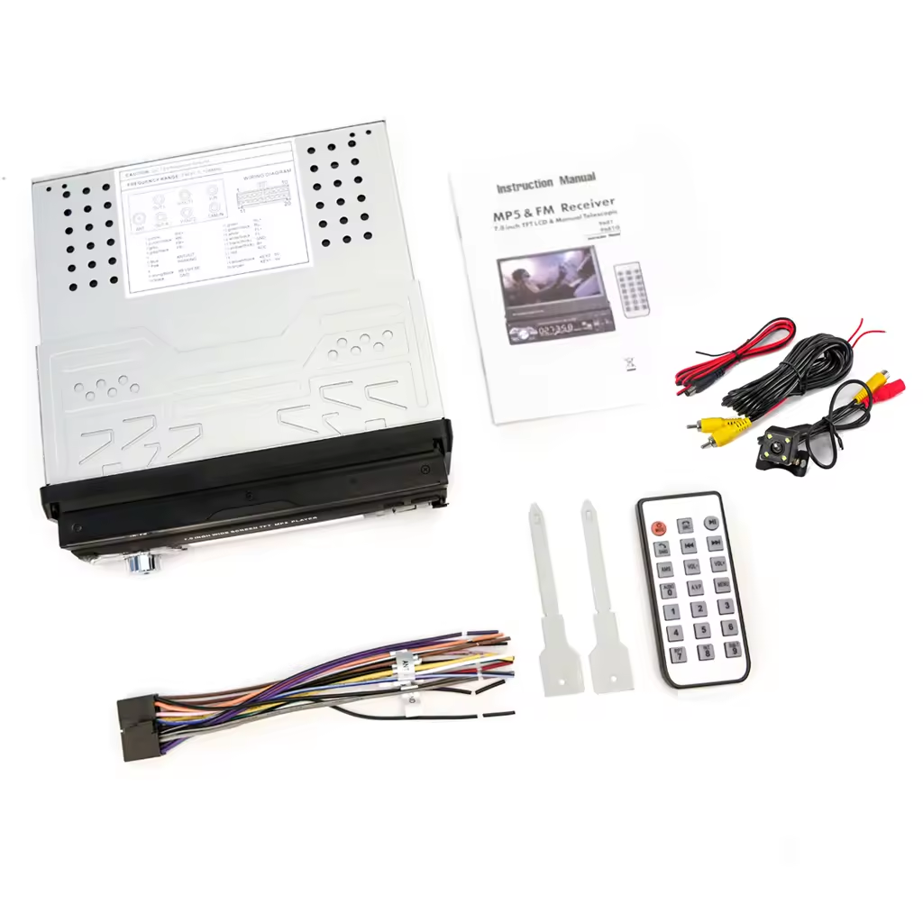 7 Inch 1 din Manual Retractable Screen Android Car Radio Radio Touch Screen Car Dvd Player