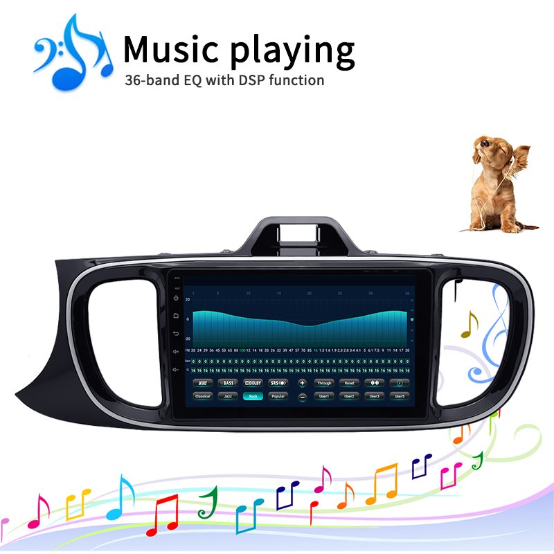 9 inch 8 cores android 10.0 car dvd multimedia player radio video Stereo gps navigation system For Kia soluto 2018-2020
