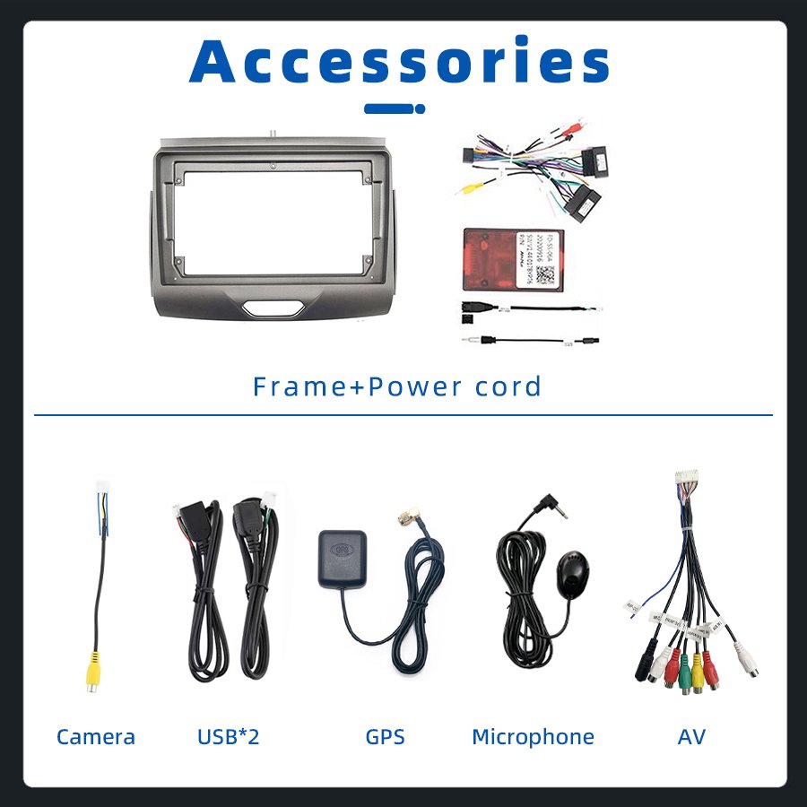 Android 13 2+32GB IPS 1280*720 Screen Car Radio For Ford Ranger 2015-2020 Video Stereo Wifi GPS Navigation Carplay Auto