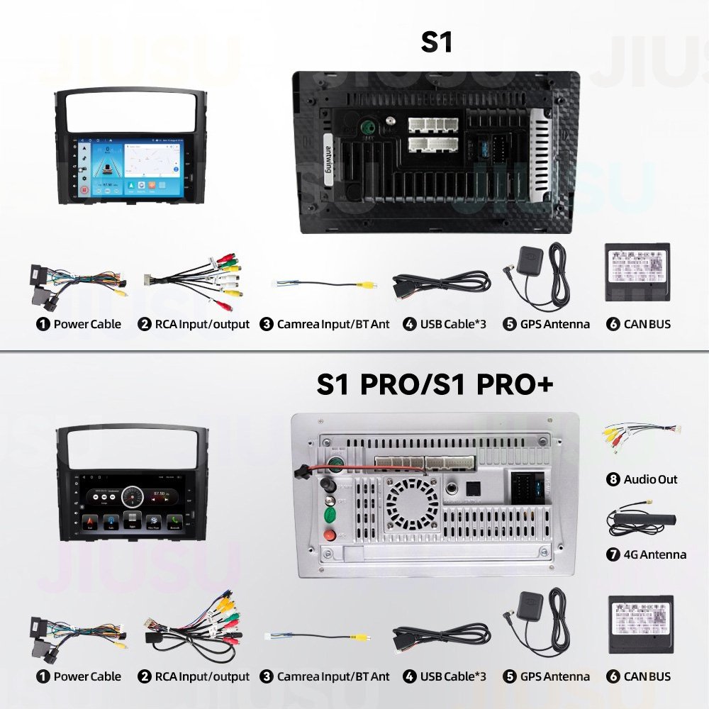 Android 12 Car Radio GPS DVD Player Stereo Multimedia Audio System for Mitsubishi Pajero 4 V80 V90 V93 V97 2006-2012 withCarplay