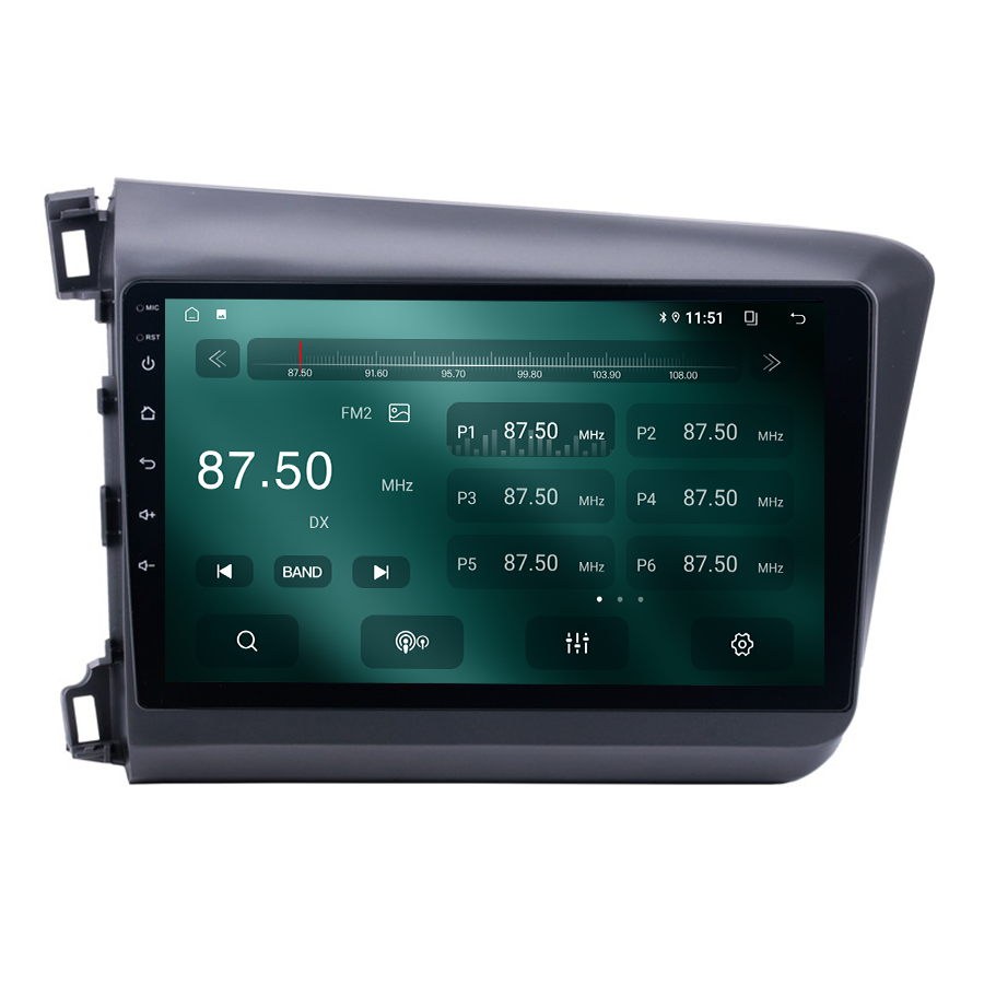 9 inch Car DVD Player For Honda Civic 2012-2015 Touch Screen ips Video GPS BT IPS WiFi 9 inch Android Car Radio