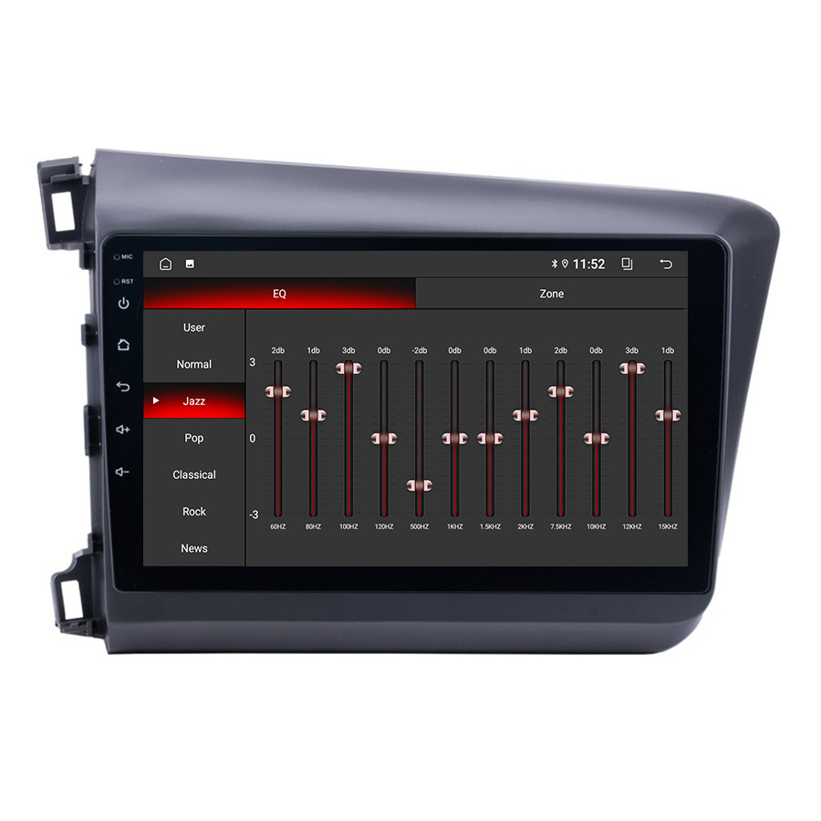 9 inch Car DVD Player For Honda Civic 2012-2015 Touch Screen ips Video GPS BT IPS WiFi 9 inch Android Car Radio