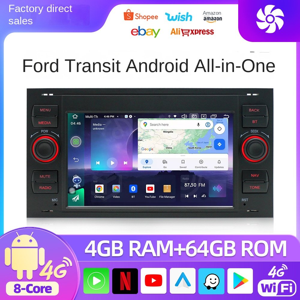7-Inch Large Screen Android GPS Navigation All-In-One Car Radio MP5 Wireless Carplay Bluetooth Touch Screen Auto