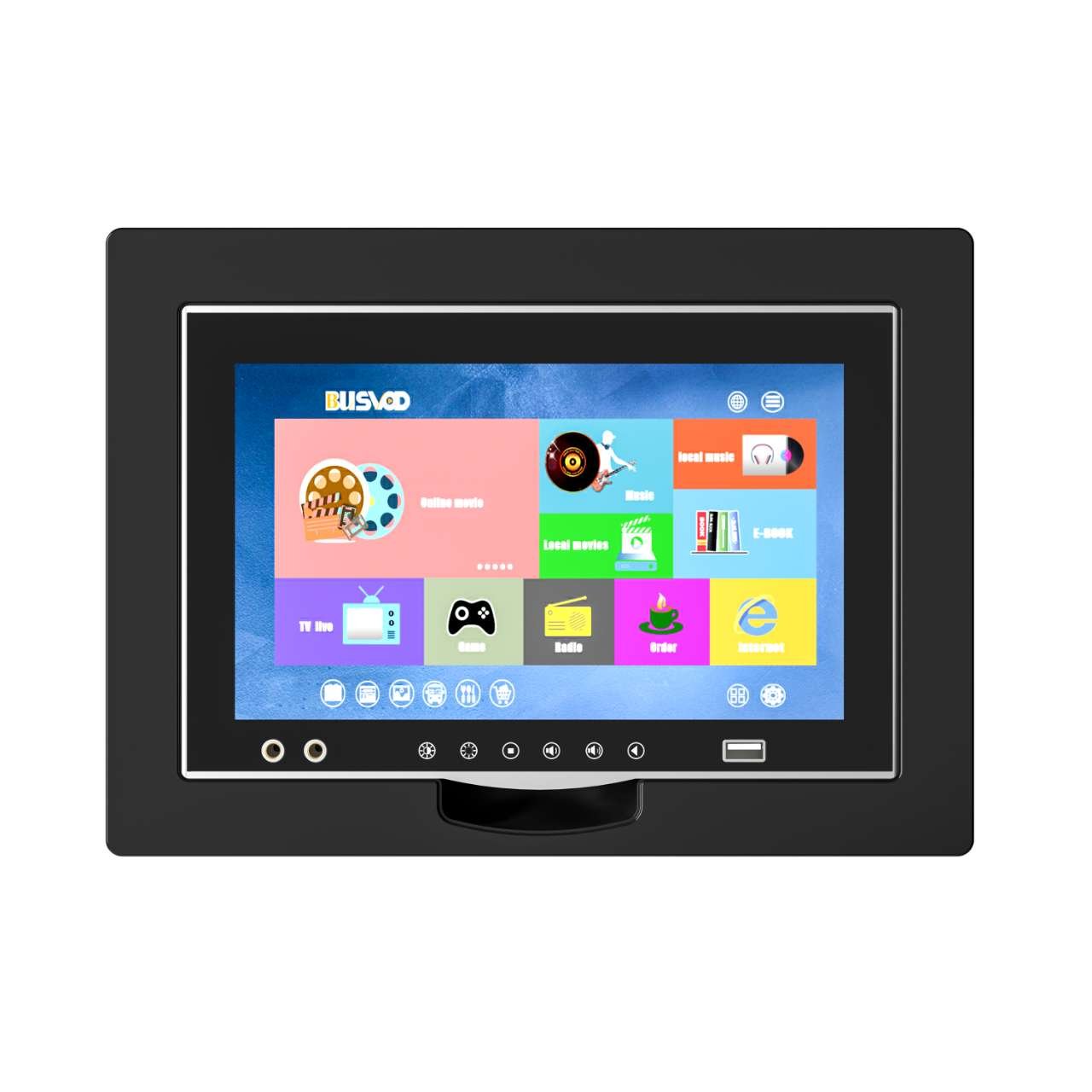 Bus Multimedia Player with Android System Car Dvd Multimedia Wifi Player Multifunctional IPS LCD Screen Car Radio Bluetooth