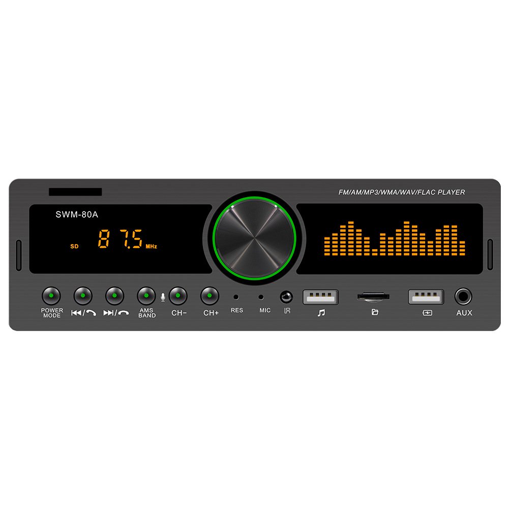 mirror link car MP3 player SWM-80A 2 Din Car Radio With Remote Control BT USB video SWM-80A car radio stereo