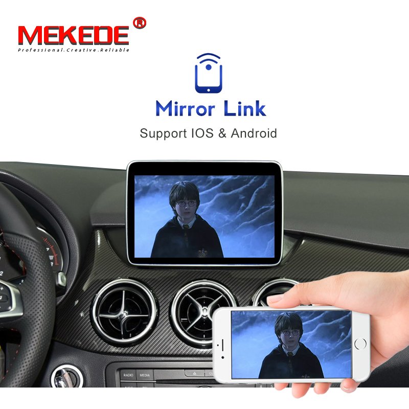 MEKEDE Android Wireless Car-play Android box For Benz NTG4.0 NTG4.5 NTG5.0 mirror lin-k car GPS system android auto WIFI BT