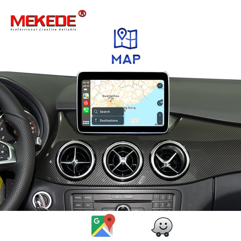 MEKEDE Android Wireless Car-play Android box For Benz NTG4.0 NTG4.5 NTG5.0 mirror lin-k car GPS system android auto WIFI BT
