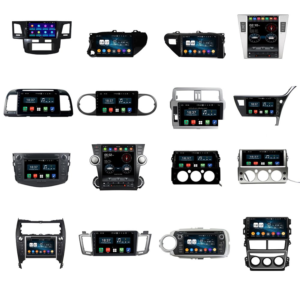Car dvd radio 9 inch car player radio android car android universal auto stereo for Toyota