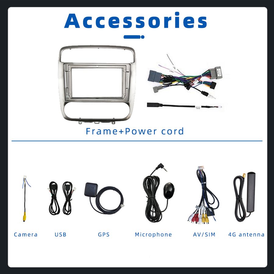 4+64GB Android 13 2K Car Radio GPS Navigation 360 Camera CarPlay+auto Stereo Autoradio For Honda Stream 2000-2006