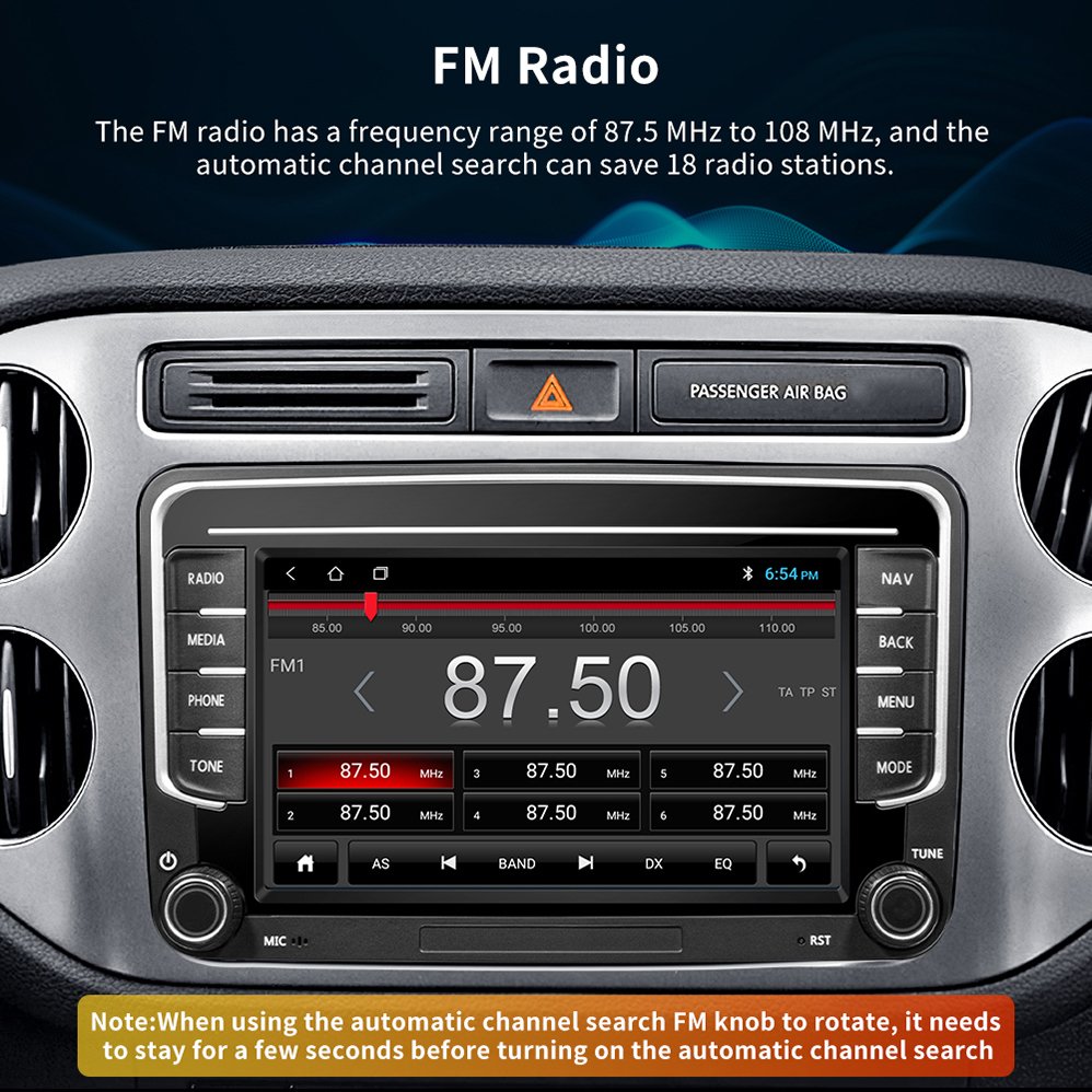 7inch Android 13 Car radio player for VW Volkswagen Skoda Golf 5 Golf 6 Polo Passat B5 B6 Jetta multimedia player gps head unit