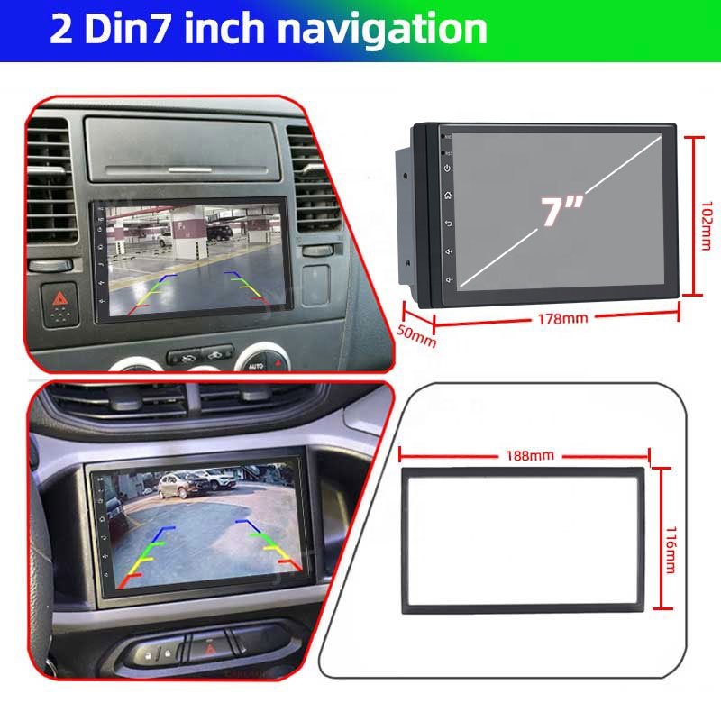 Jmance 7 Inch Head Unit 2 Din Universal Fm Am Dsp Rds Android Auto Carplay Car Radio Stereo Video Gps Navigation