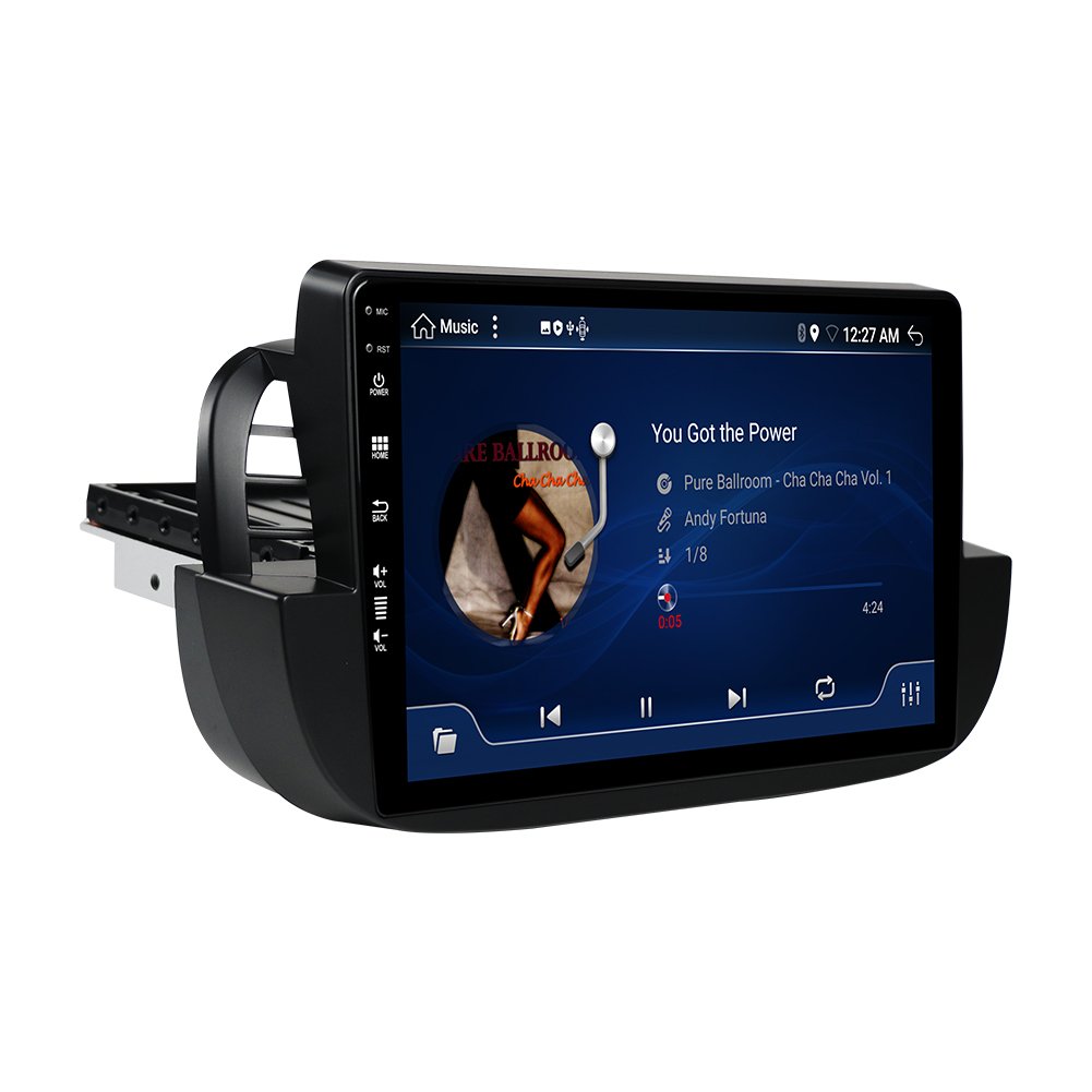 Car Audio Car DVD Player Android13 1Din 9'' Multimedia Touch Screen GPS Navigation Rear Camera for Fiat 500 2007-15