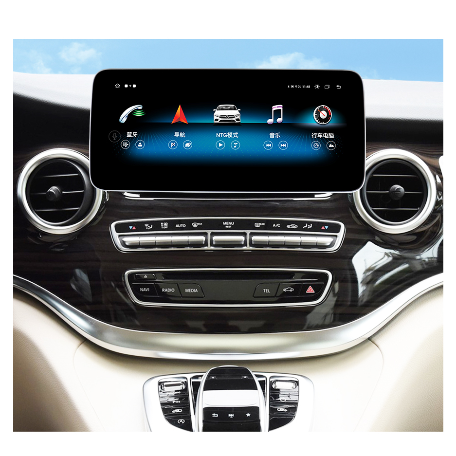 10.25" android 13 2G+32G carplay radio multimedia dvd player bt navigation for mercedes Benz V class v260 W447 NTG5.0 2015-2018