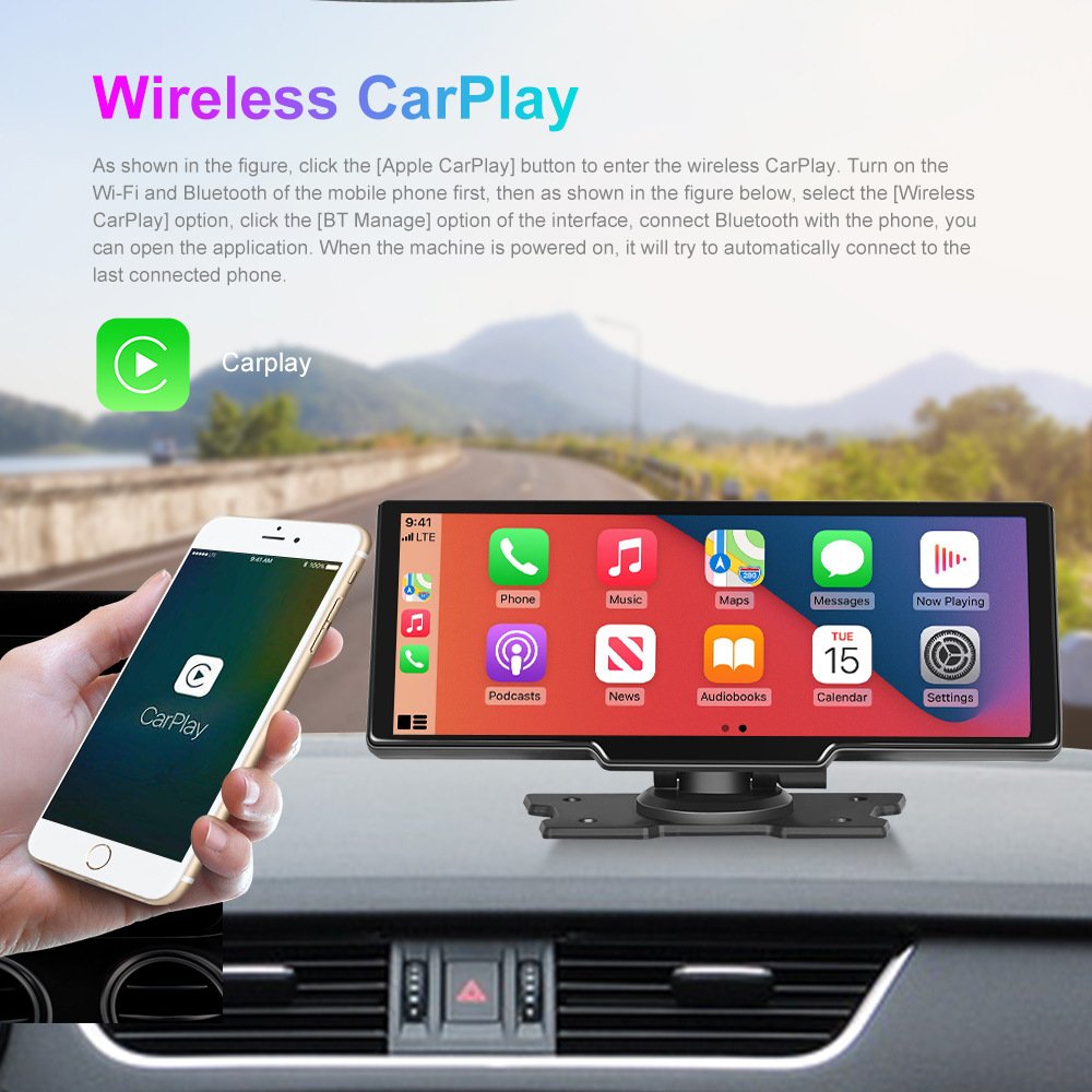 12.3" Android Car Radio Multimedia Video Player Portable 2K Car dvd Player Smart Car screen suitable for truck