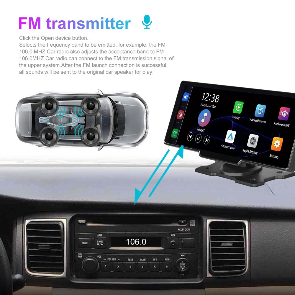 12.3" Android Car Radio Multimedia Video Player Portable 2K Car dvd Player Smart Car screen suitable for truck