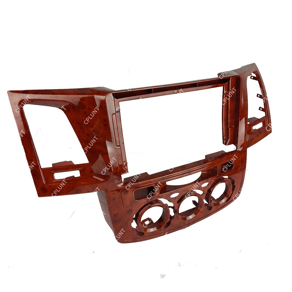 Car DVD Player Frame For TOYOTA FORTUNER HILUX VIGO 2005-2006 AT MC MAHOGANY 9INCH Android radio Farme stereo
