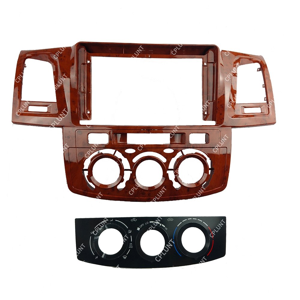Car DVD Player Frame For TOYOTA FORTUNER HILUX VIGO 2005-2006 AT MC MAHOGANY 9INCH Android radio Farme stereo
