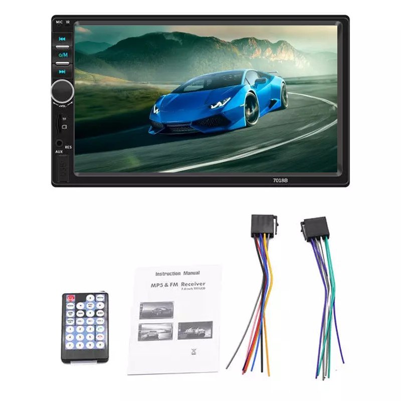 7" inch pantalla touch screen auto avto radio estereos for car Double 2 din 7010b MP5 USB/TF/AUX/FM multimedia player para Carro