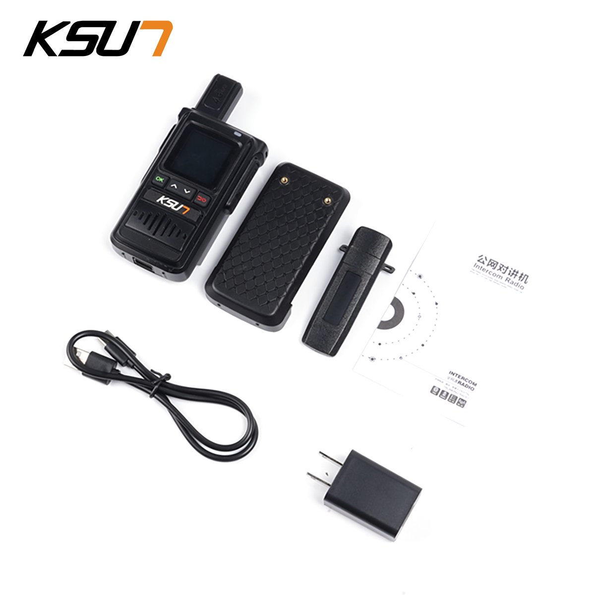 KSUN CT19 POC Global Network Radio 4G Walkie Talkie Type-C IP55 Two Way Radio
