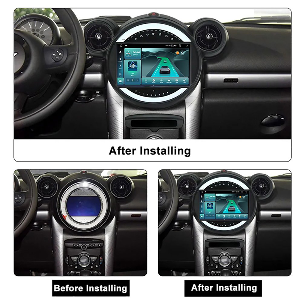 New Head Unit Auto Radio 2 din Android Car Radio for BMW mini dvd 2K Screen Multimedia Stereo 12+256GB Car Player