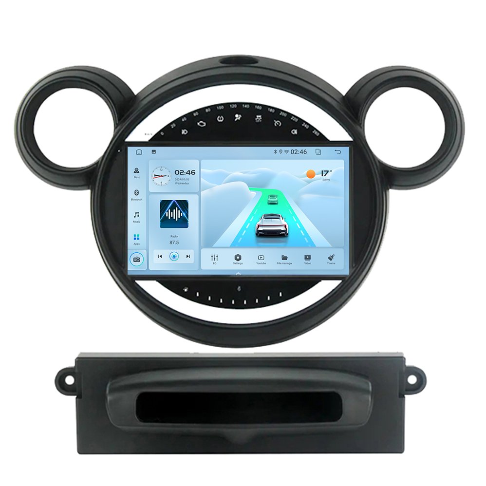 New Head Unit Auto Radio 2 din Android Car Radio for BMW mini dvd 2K Screen Multimedia Stereo 12+256GB Car Player