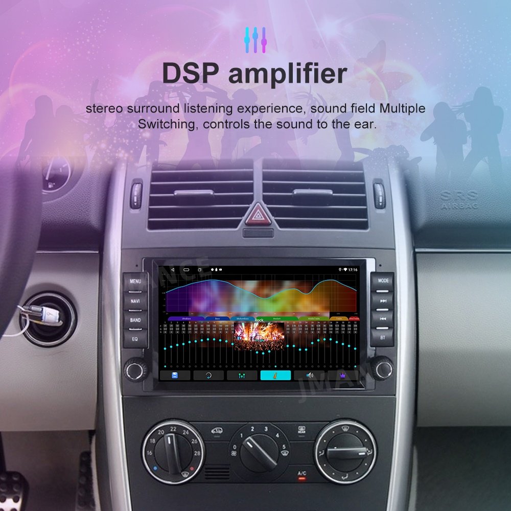 Jmance 8Inch Autoradio 2 Din Car Radio For Mercedes Benz B-Class W245 2005-2011 Frame Android Car Stereo Carplay