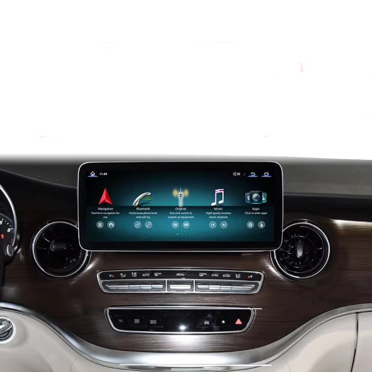 10.25-inch android 13 car radio car dvd player with gps for mercedes Benz V class v250 v260 W446 W447 NTG5.0 2015-2018
