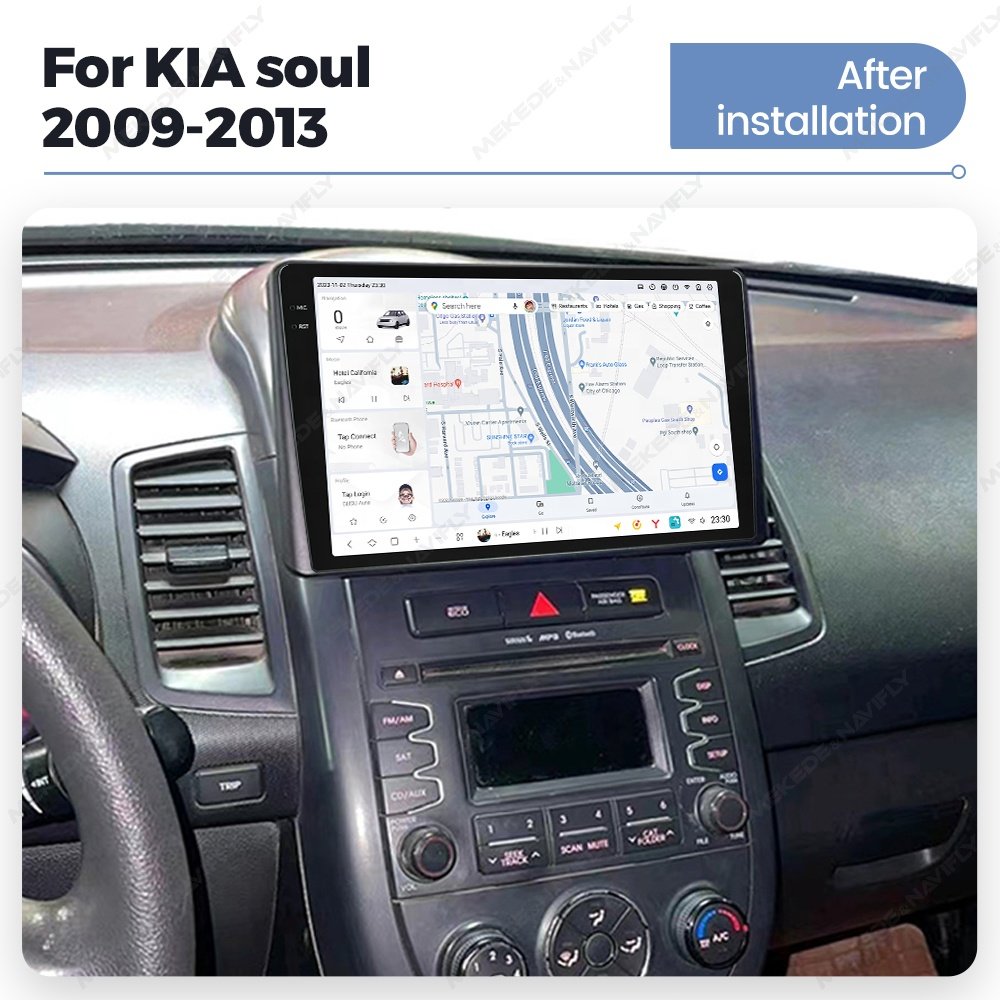 Mekede DUDU7 auto electronics Android Screen Multimedia dsp fm support dudu dab dvr dvd bt map for KIA soul 2009-2013