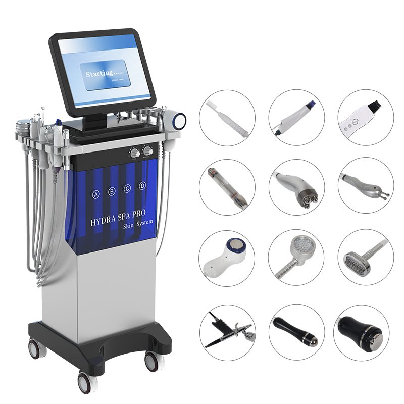 Real factory hydra dermabrasion aqua 14 in 1 facial machine / hydro microdermabrasion facial water dermabrasion peel skin clean