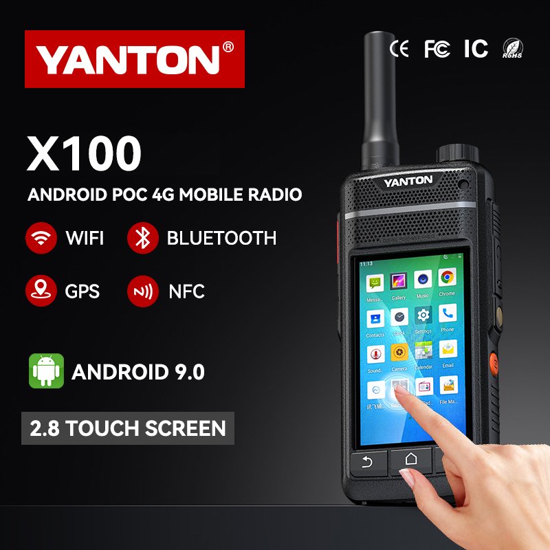 Smart POC Radio touch display radio android 9.2 POC two-way radio 4G walkie talkie