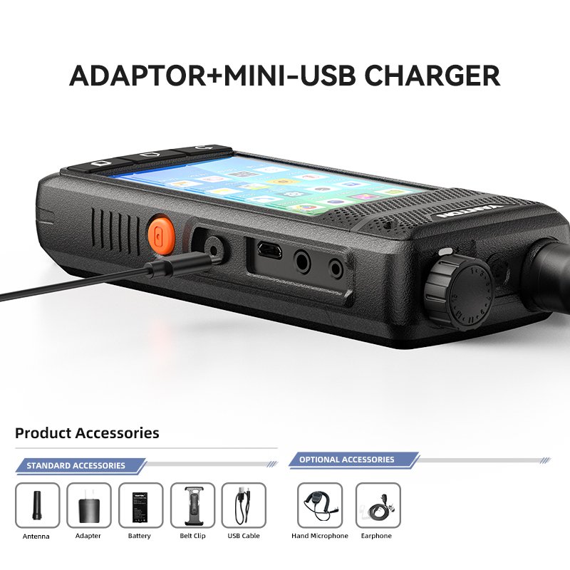 Smart POC Radio touch display radio android 9.2 POC two-way radio 4G walkie talkie