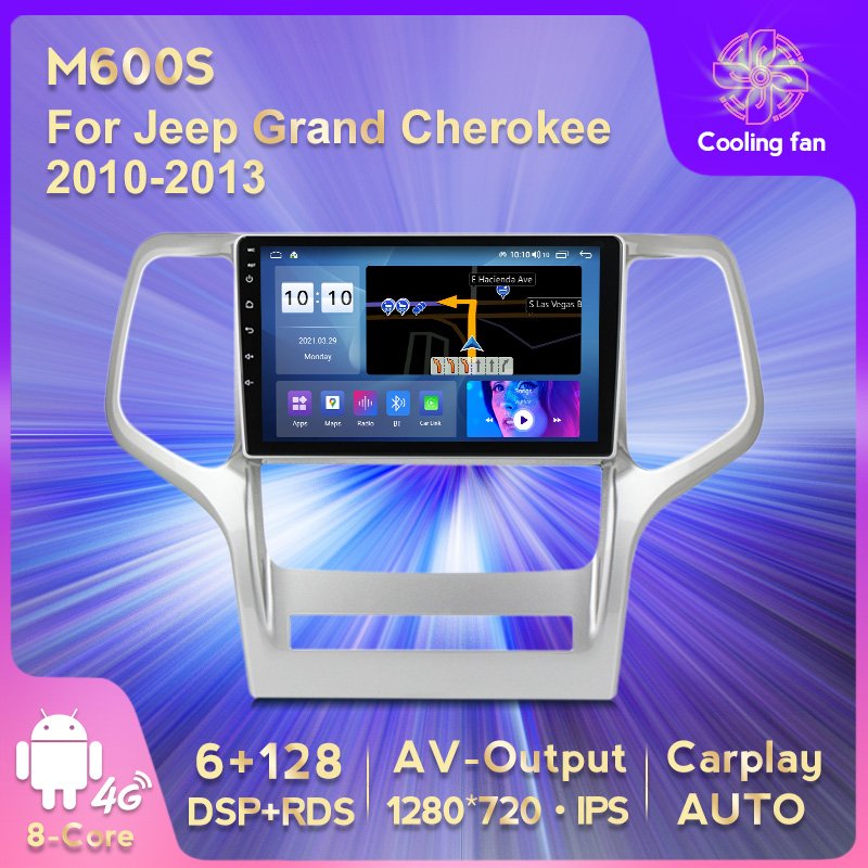 MEKEDE Android DSP 4G LTE WIFI 6GB+128GB for Jeep Grand Cherokee 2010 2011 2012 2013 radio player Car-play Auto IPS Screen