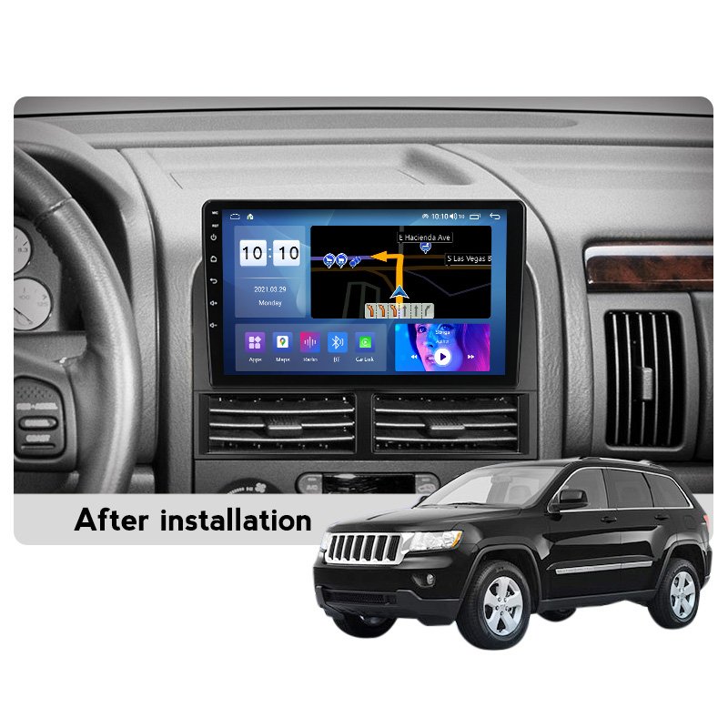 MEKEDE Android DSP 4G LTE WIFI 6GB+128GB for Jeep Grand Cherokee 2010 2011 2012 2013 radio player Car-play Auto IPS Screen