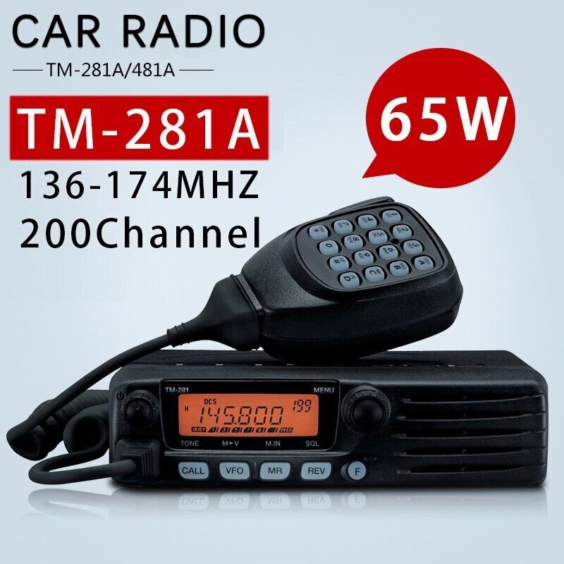 Wholesale Vehicle radio,TM-281A FM Transceiver Mobile Radio Car Radio Station 136-174MHZ 10-50KM 65W