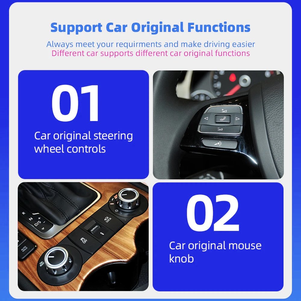Original Screen upgrade Android Auto For Volkswagen Touareg 2011-2019 Mirror Link Air Play Radio CarPlay Wireless Apple CarPlay