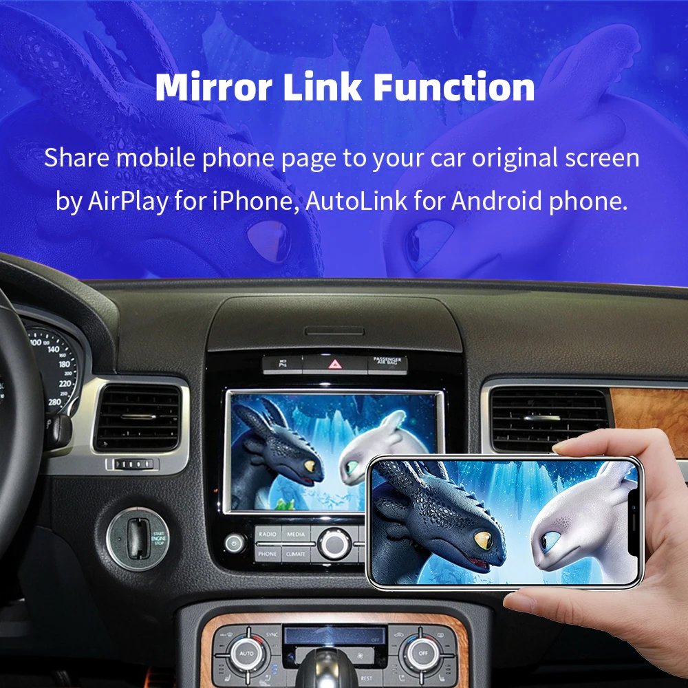 Original Screen upgrade Android Auto For Volkswagen Touareg 2011-2019 Mirror Link Air Play Radio CarPlay Wireless Apple CarPlay