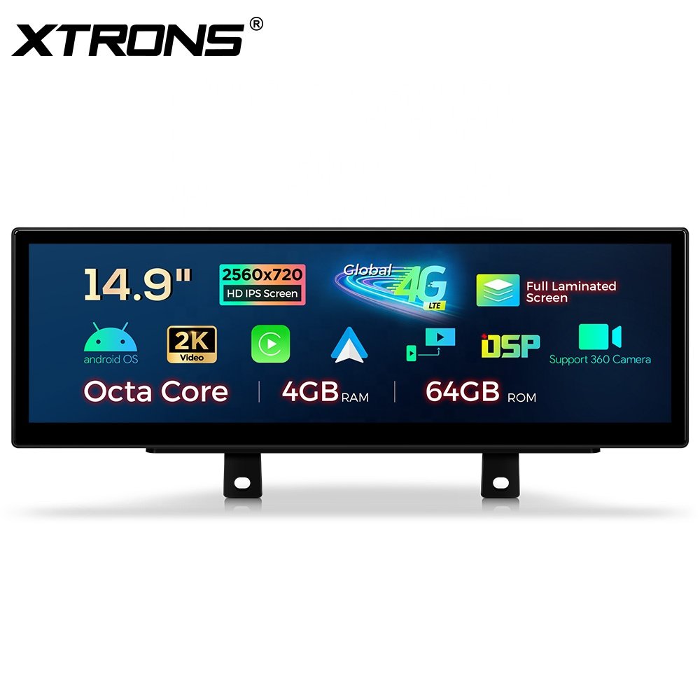 XTRONS 14.9" Head Unit For BMW 3 / 4 Series 13-17 M3 M4 13-19 NBT RHD Android 13 Octa Core 4G LTE Car LED Display Screen