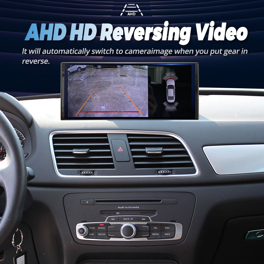12.3inch Android 13 Qled Screen For AUDI Q3 2013-2018 Car Radio Multimedia Video Player Stereo GPS Wireless CarPlay Navigation