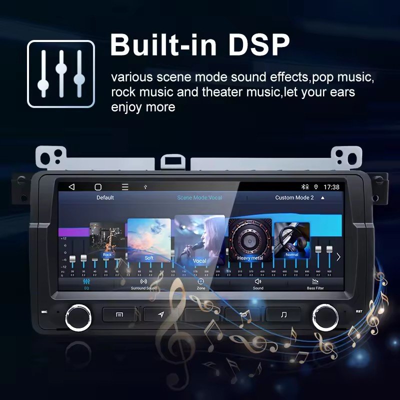 For BMW M3 3series E46 RDS Music Screen 8.8" Android AUTO Carplay Car Multimedia Video Players Radio Bluetooth Gps Navigation