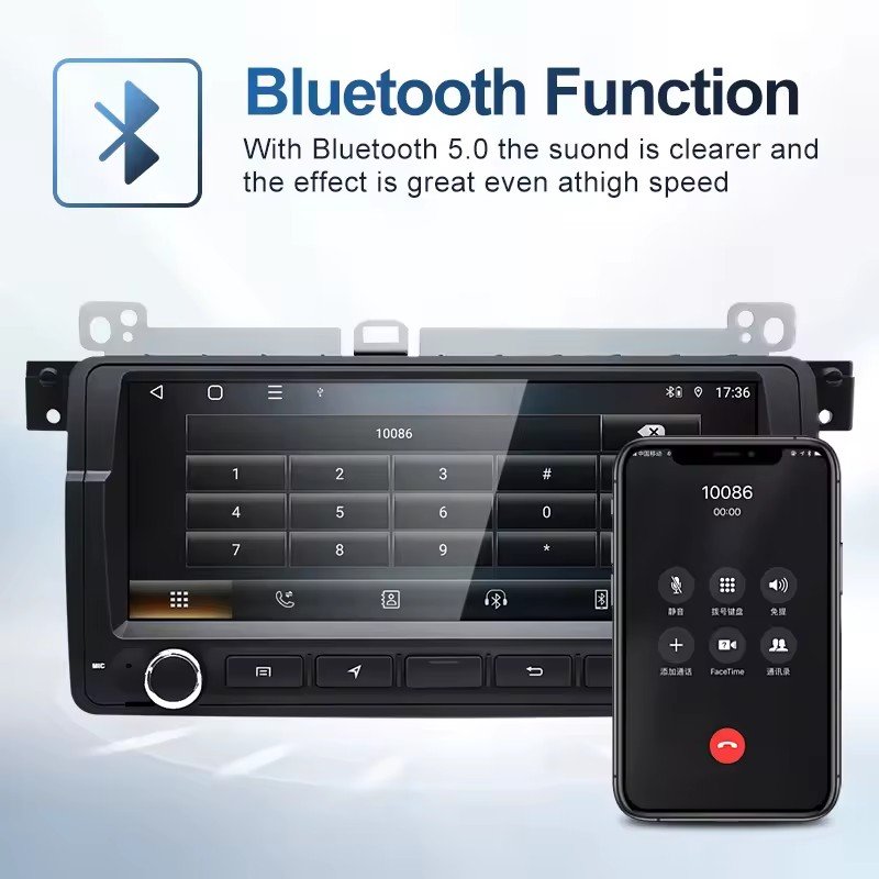 For BMW M3 3series E46 RDS Music Screen 8.8" Android AUTO Carplay Car Multimedia Video Players Radio Bluetooth Gps Navigation