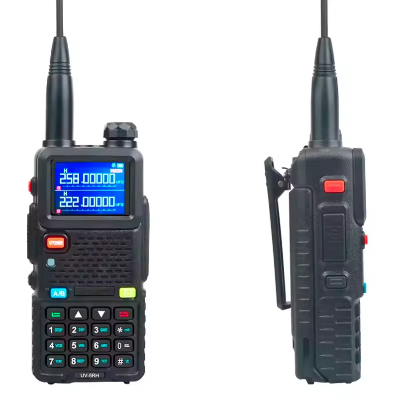 Wholesale baofeng UV-5RH Air Band Six Bands 10W 999CH Type-C FM AM Two Way Portable Radio HF Transceiver Walkie Talkie UV-5RH