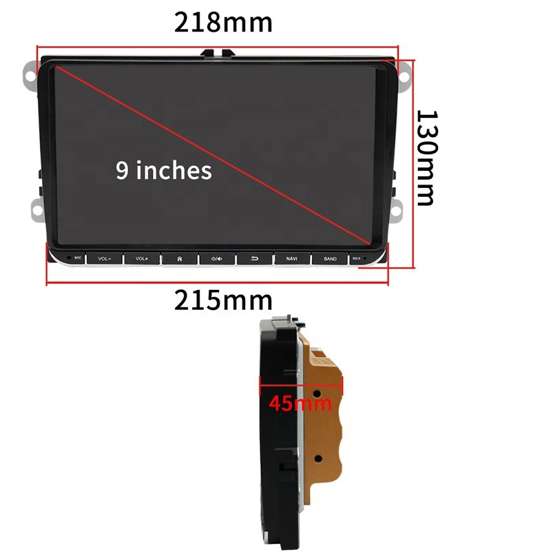 9" Android 11 Car Radio Autoradio Carplay Android Auto GPS Wifi FM RDS For VW/Passat/Golf/MK5/MK6/Jetta T5 EU Stock