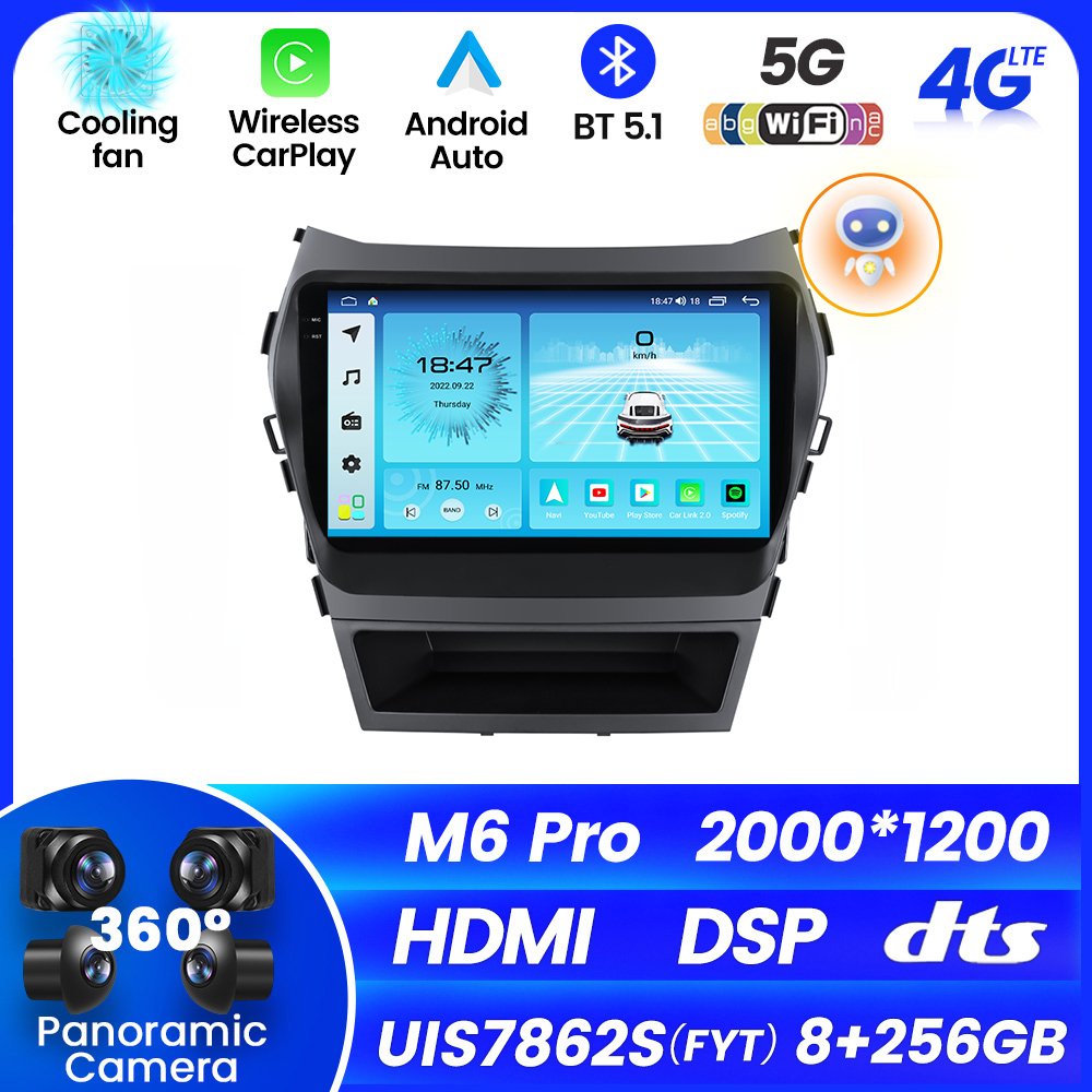 MEKEDE line driver rca DSP crossover rca car audio system for Hyundai IX45 2013-2017 car audio system for suzuki sx4